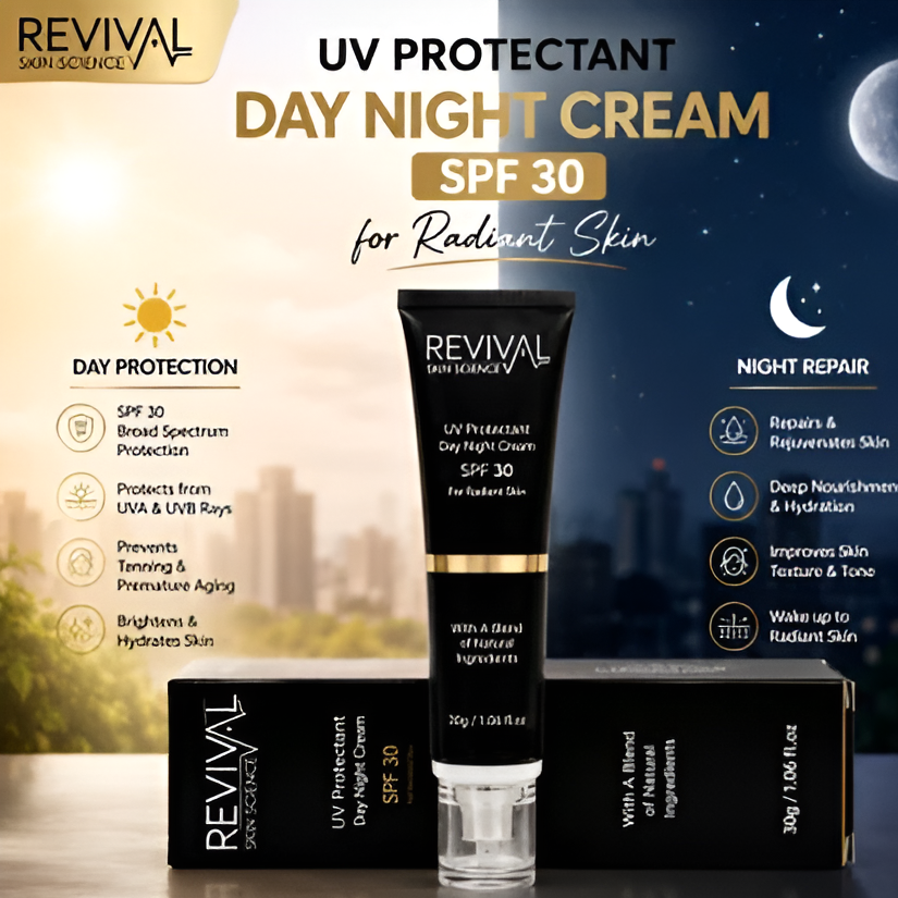 UV Protectant Day Night Cream SPF 30 for Radiant Skin