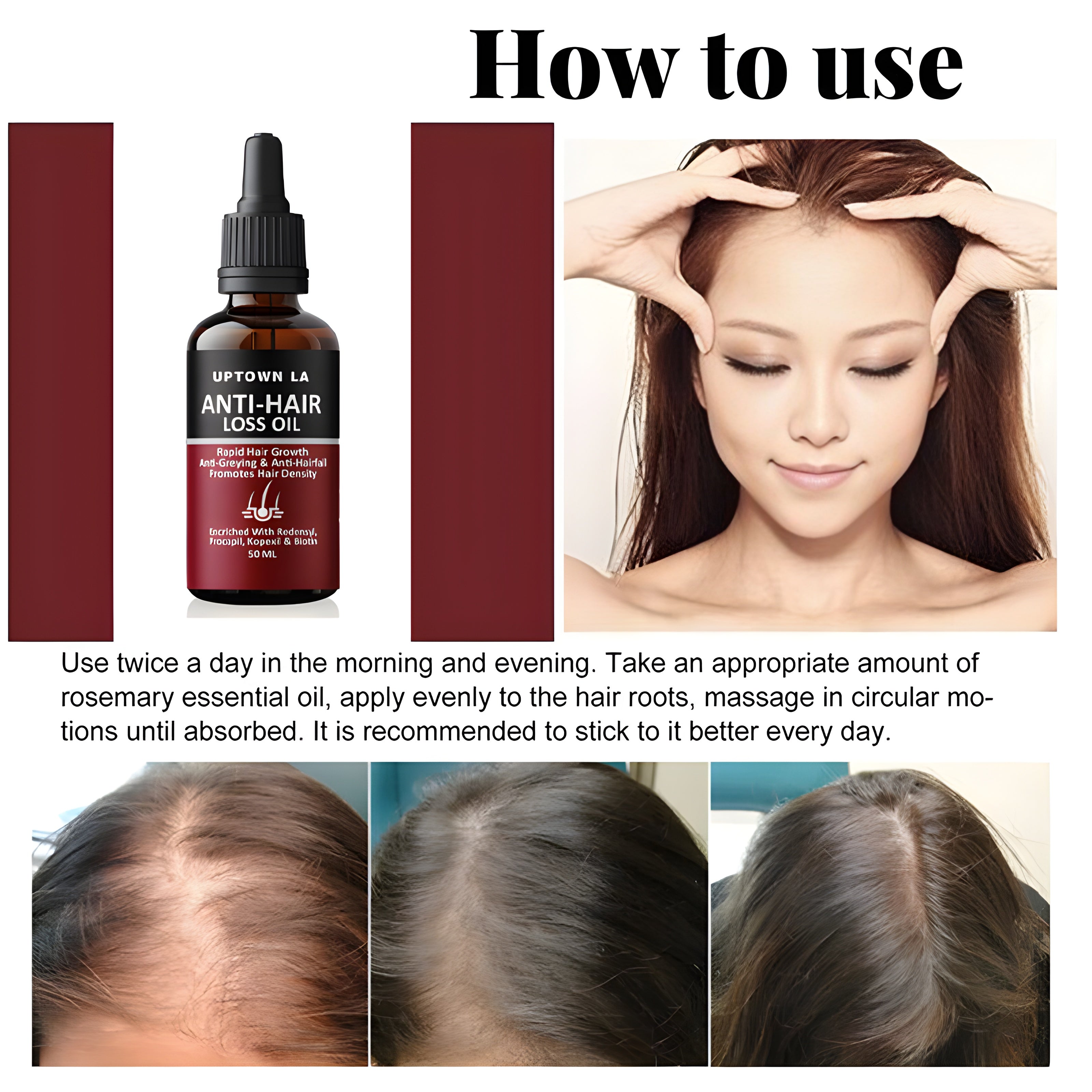 Anti-Hair Loss Oil for Thin Hair & Grey Prevention 30ML