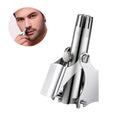 Stainless Steel Nose Hair Trimmer Silver Portable