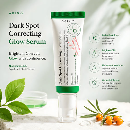 AXIS-Y Dark Spot Correcting Glow Serum – Advanced Formula with 5% Niacinamide & Squalane for Radiant Skin - 50ml