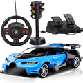 Realistic RC Car Blue Black Racing Toy for Kids