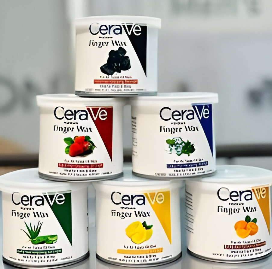 CeraVe Halawa Finger Wax with Aloe Vera – 170g | Nourishing Hair Removal Wax for Face & Body