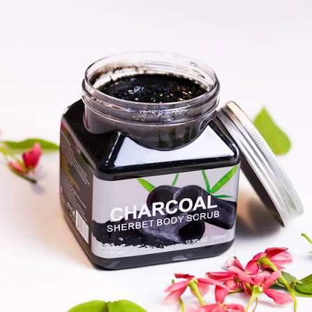 Charcoal Body Scrub Exfoliator 350g All Skin Types