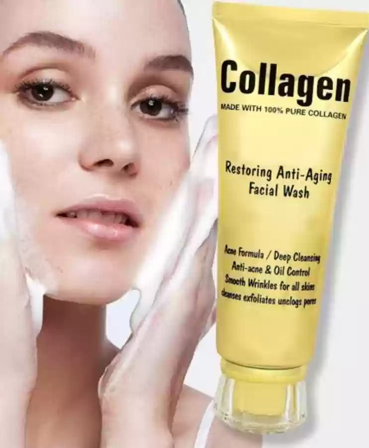 Collagen Facial Wash 120ml Anti-Aging Deep Clean All Skin Types