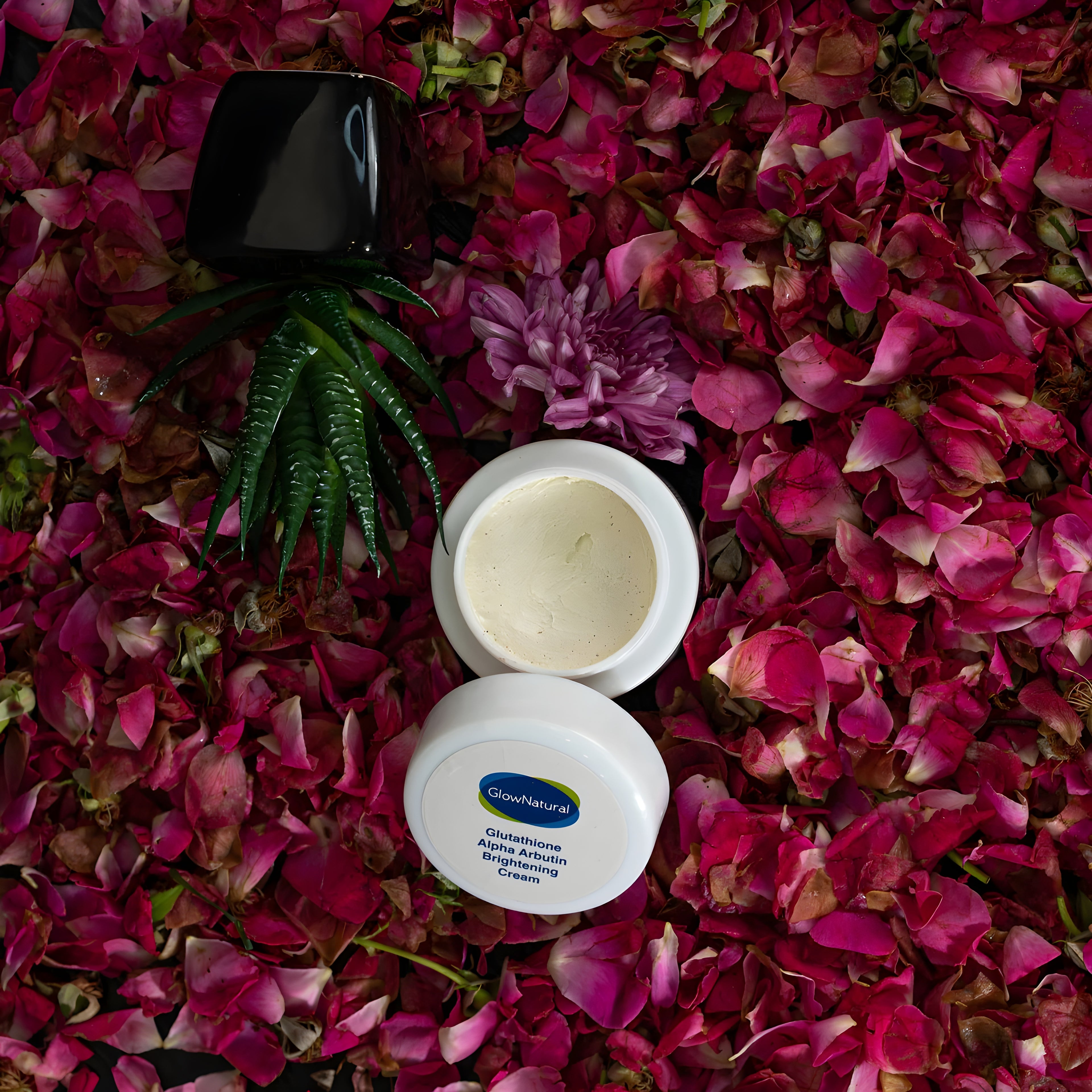 Glow Natural Glutathione and Alpha Arbutin Skin Brightening Cream 50g Advanced Formula for Even Skin Tone, Radiance, and Dark Spot Reduction