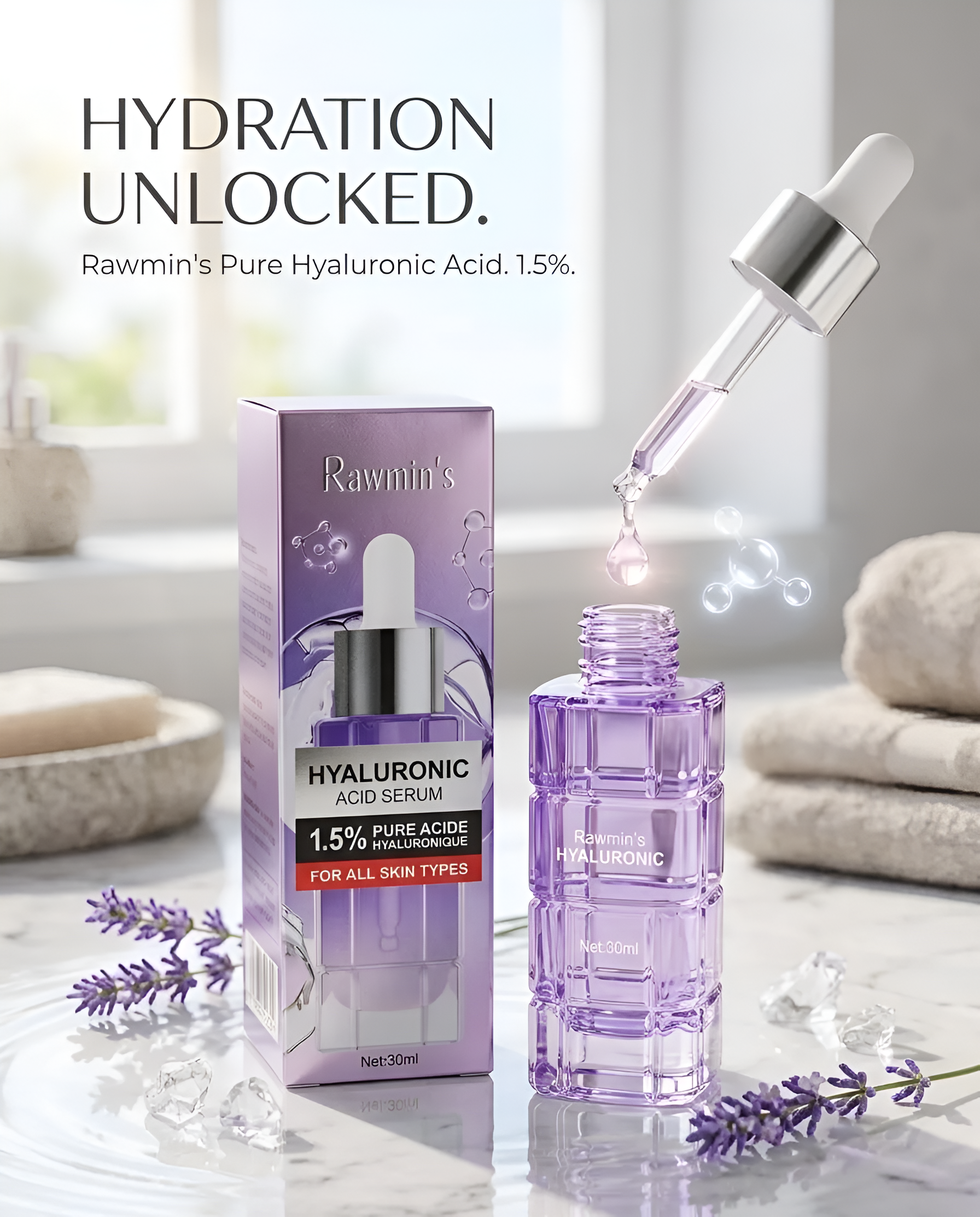 Hyaluronic Acid Serum for Skin Brightening & Blemish Removal