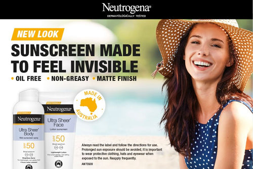 Neutrogena Ultra Sheer Sunblock - High Protection Lightweight Face Body Skincare Formula Non Greasy Clean Feel Daily Sunscreen Lotion - 118ML