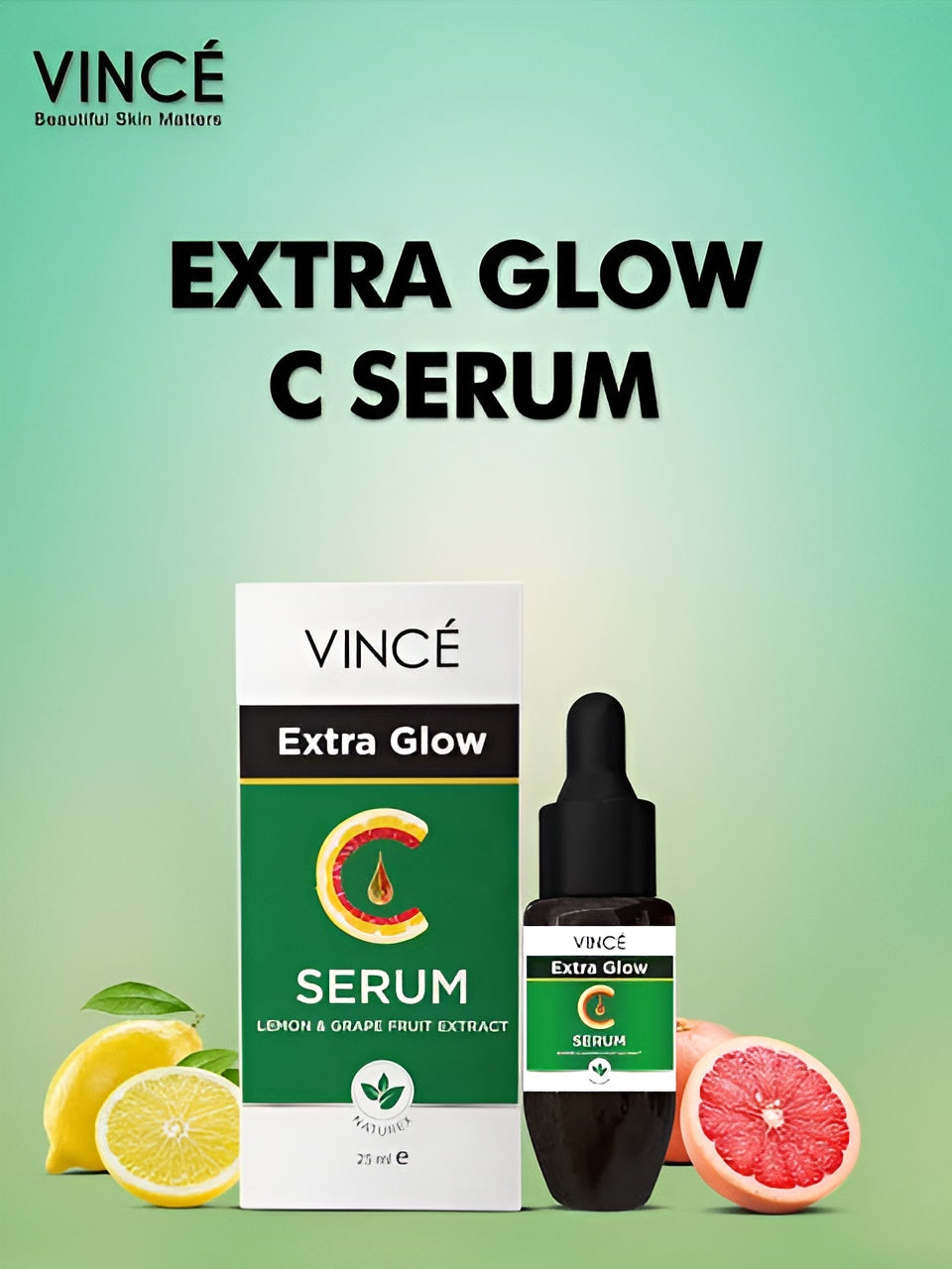 Vincé Extra Glow Serum 25ml Lemon Grapefruit