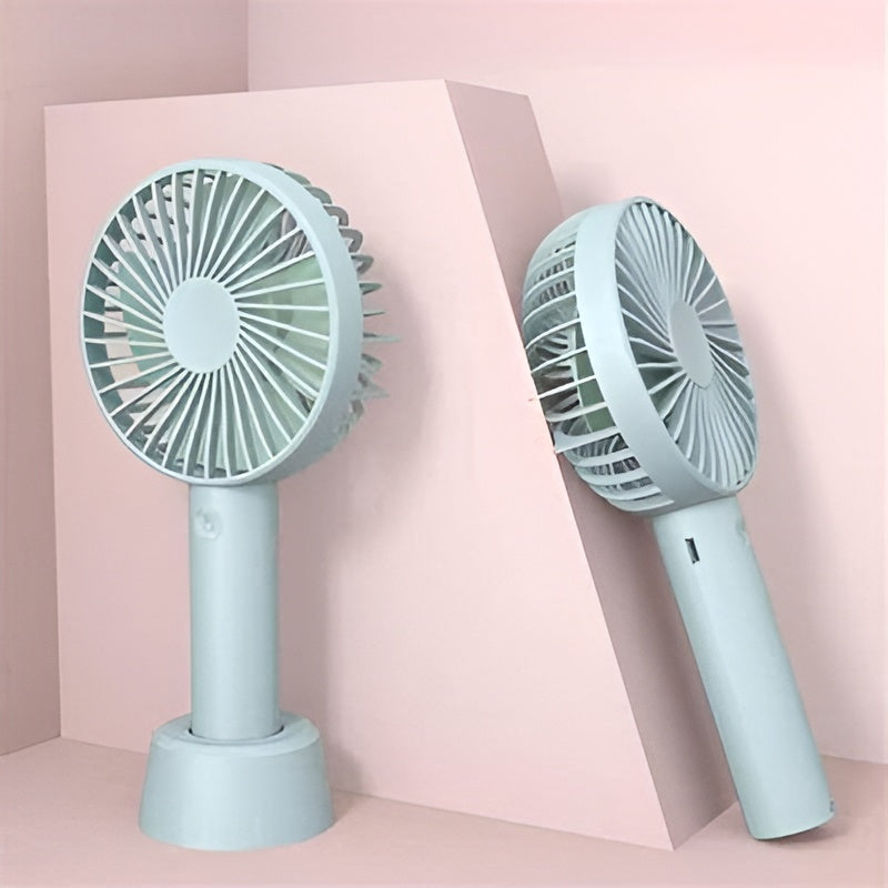 Portable Desk Fan White Foldable ABS Lightweight